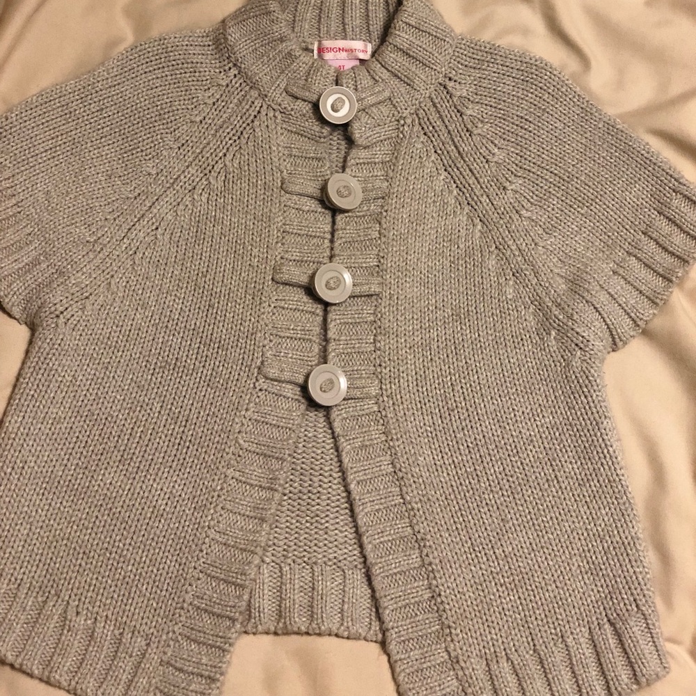 Girls shirt sleeve sweater